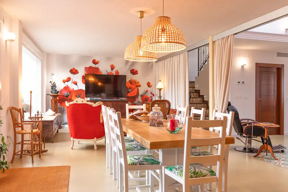 Dining room of Country homes for sale in Alfarnatejo  with Air Conditioner, Heating and Private garden