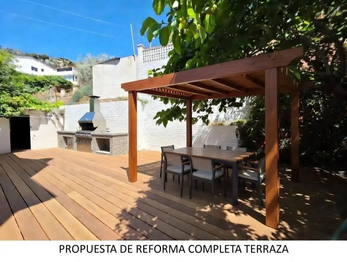 Terrassa de Casa o xalet en venda en Vallirana amb Calefacció, Jardí privat i Terrassa