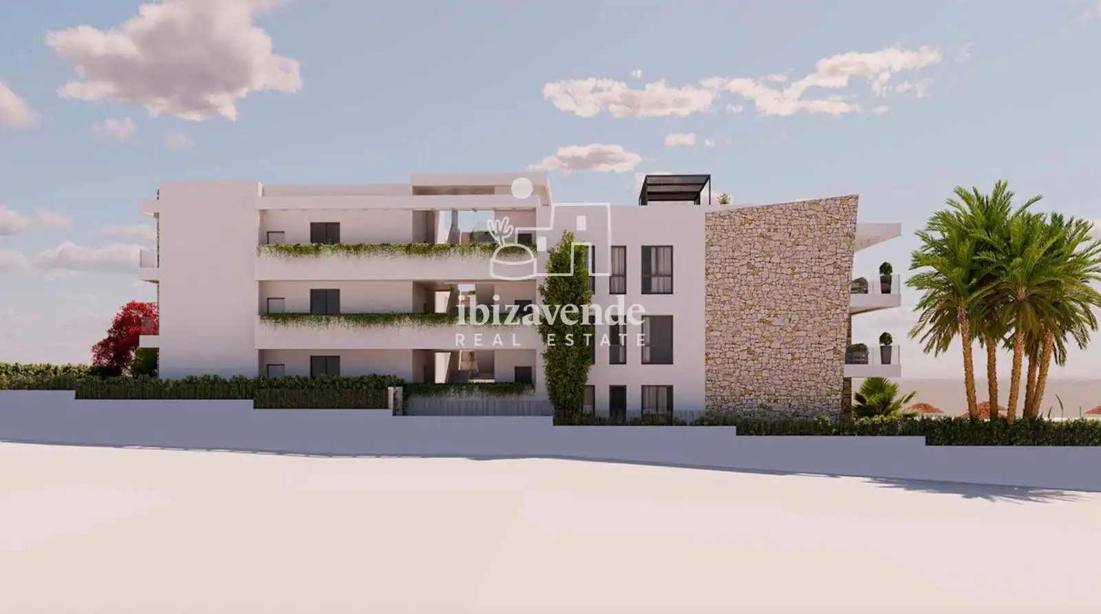 Exterior view of Attic for sale in Sant Antoni de Portmany  with Heating, Private garden and Terrace