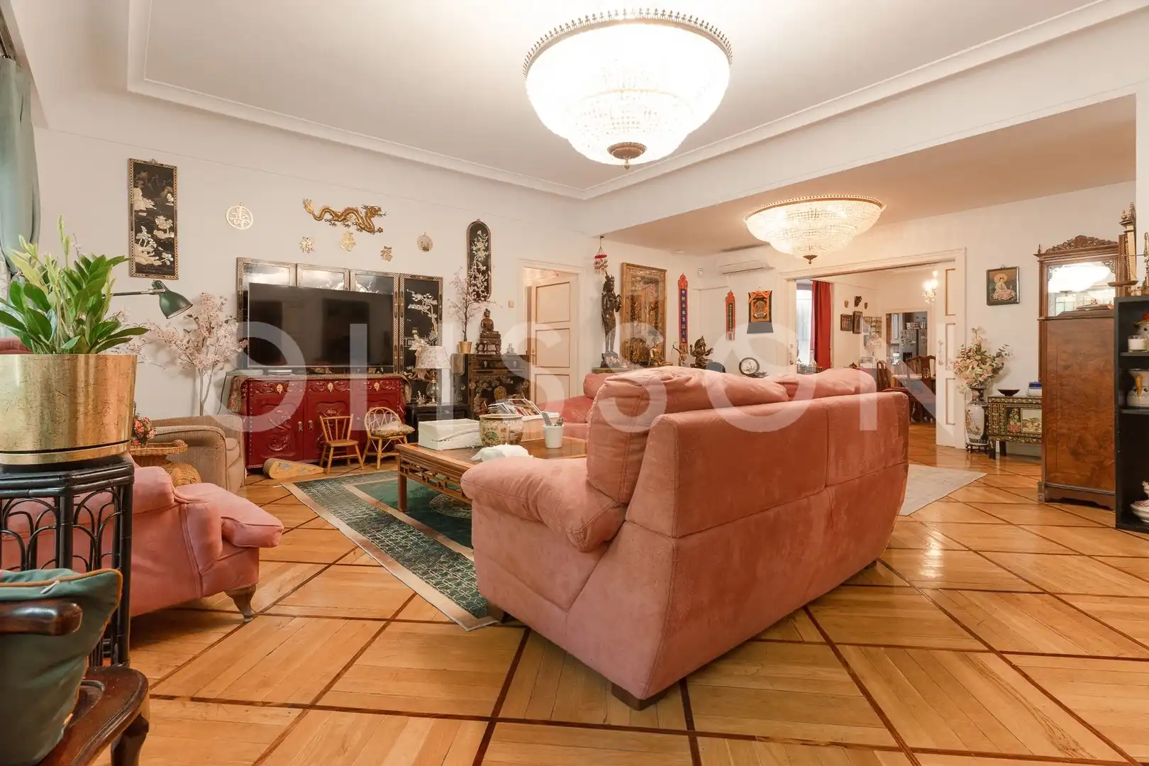 Sala de estar de Piso de alquiler en Madrid con Aire acondicionado, Calefacción y Terraza