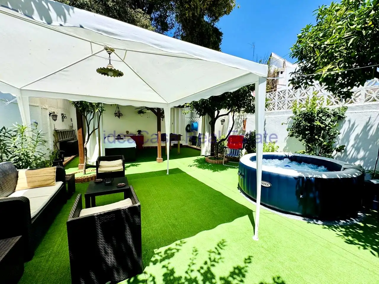 Terrassa de Casa o xalet en venda en Málaga amb Aire condicionat, Jardí privat i Terrassa
