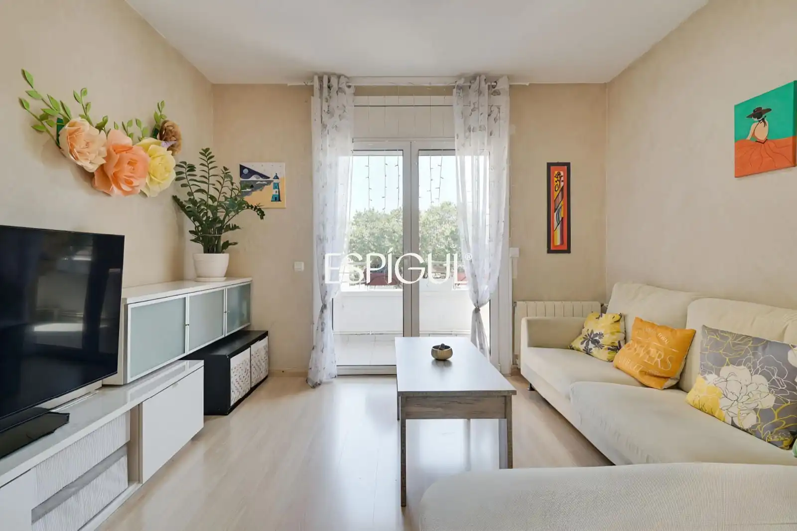 Living room of Flat for sale in Castell d'Aro, Platja d'Aro i s'Agaró  with Air Conditioner, Heating and Parquet flooring
