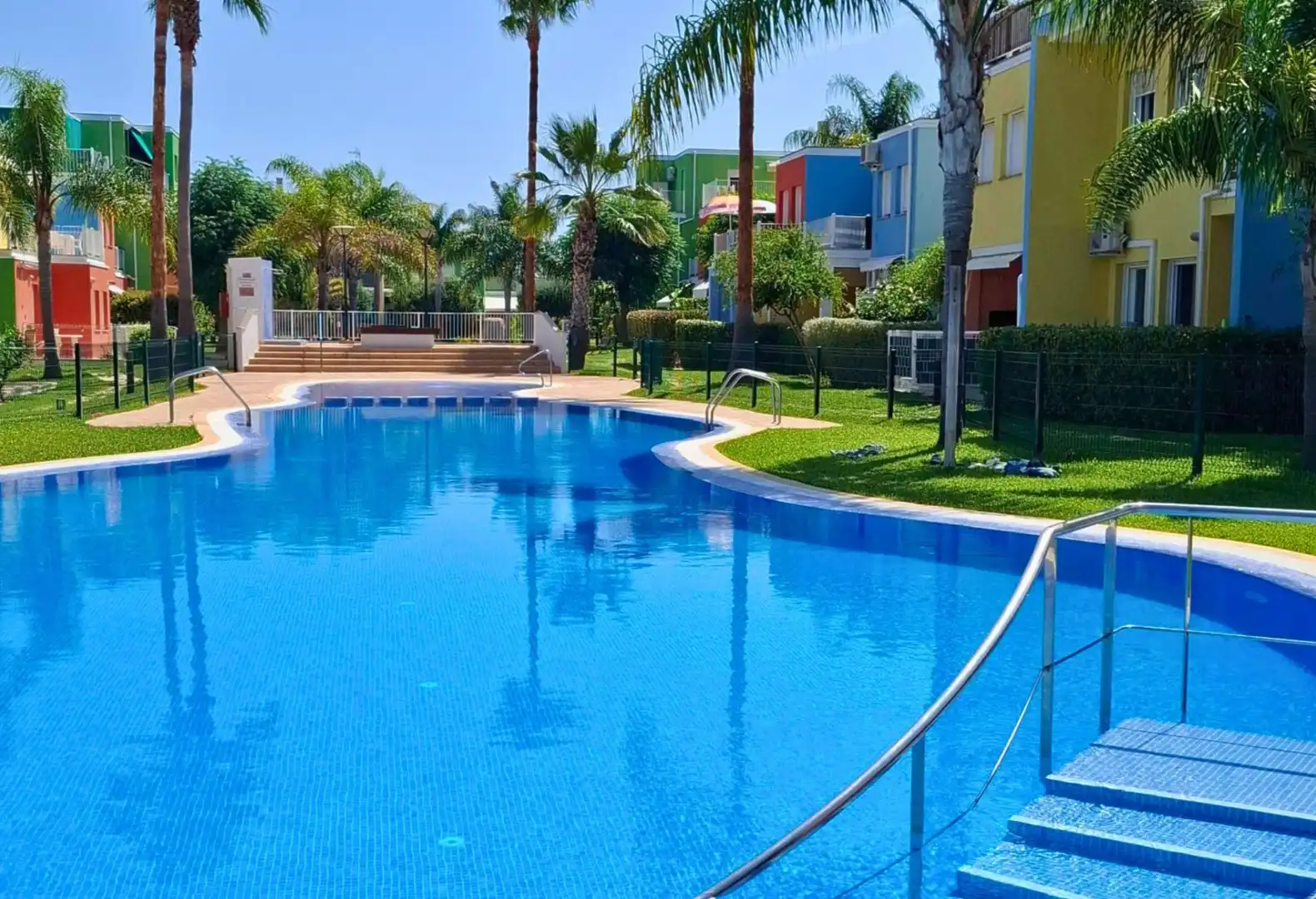 Swimming pool of Flat for rent in El Verger  with Air Conditioner, Heating and Terrace