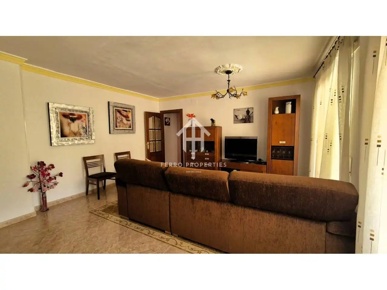 Living room of Flat for sale in Algarinejo  with Terrace and Furnished
