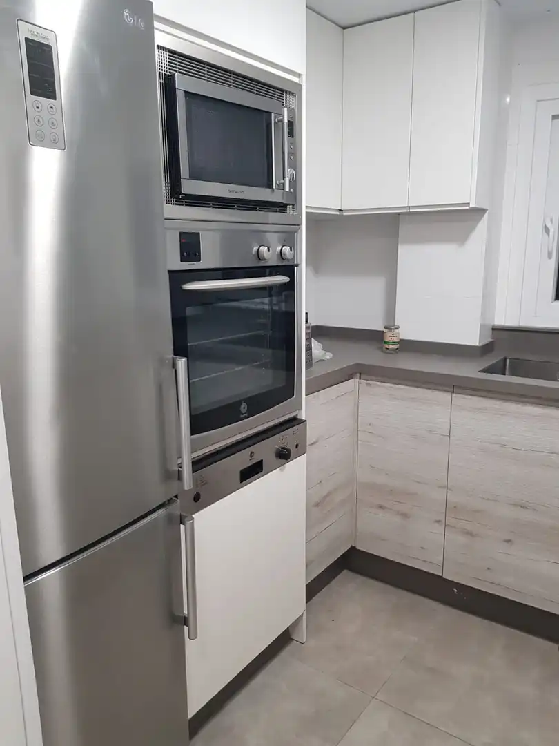 Cocina de Piso de alquiler en Roquetas de Mar con Aire acondicionado, Calefacción y Parquet