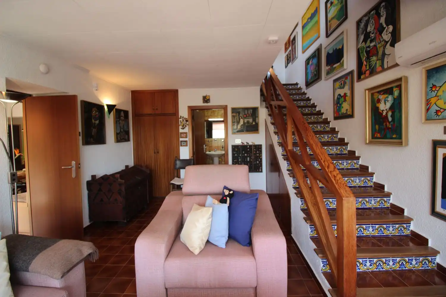 Sala de estar de Casa o chalet en venta en Almenara con Aire acondicionado, Calefacción y Jardín privado