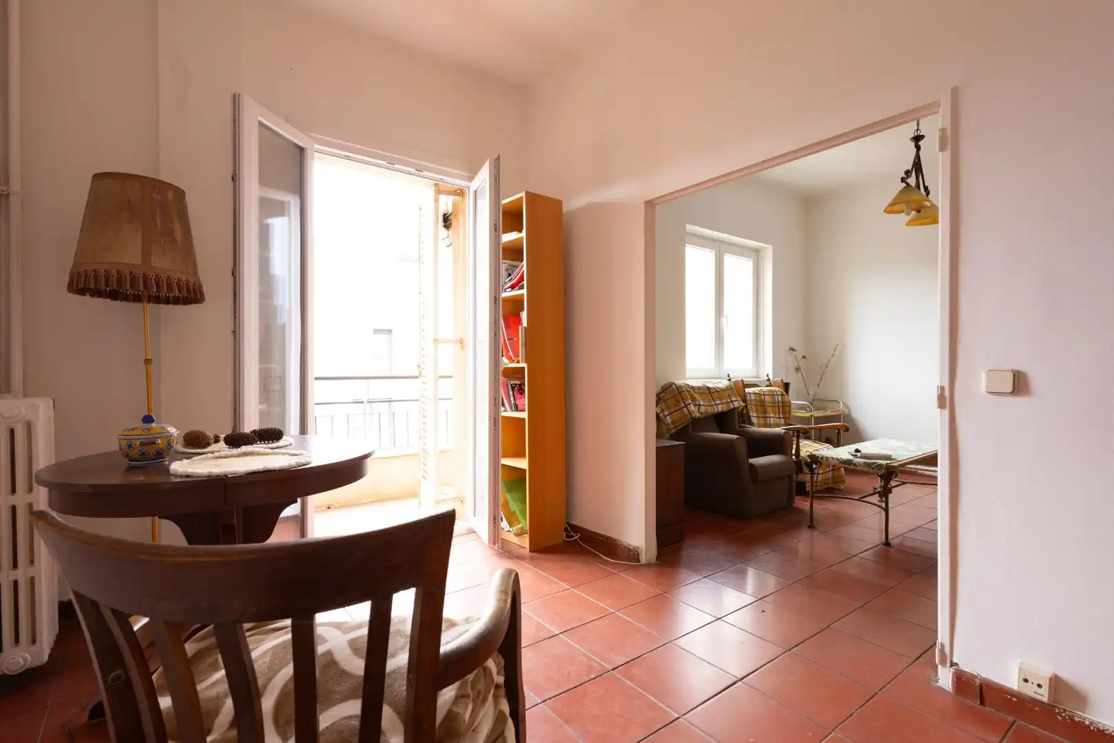 Living room of Flat for sale in  Madrid Capital  with Air Conditioner, Heating and Terrace