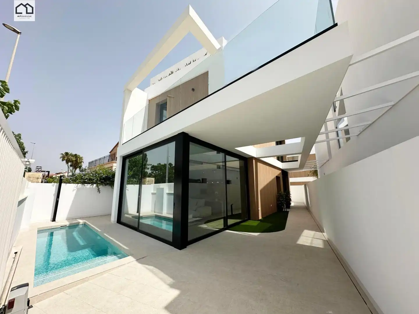 Exterior view of Houses for sale in Pilar de la Horadada  with Air Conditioner, Terrace and Swimming Pool