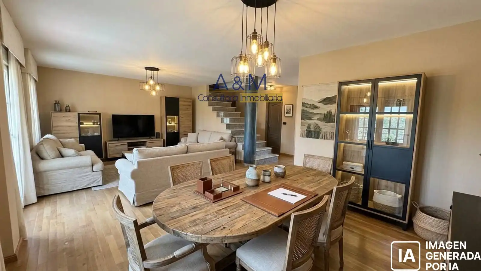 Dining room of Houses for sale in Santovenia de Pisuerga  with Air Conditioner, Heating and Terrace