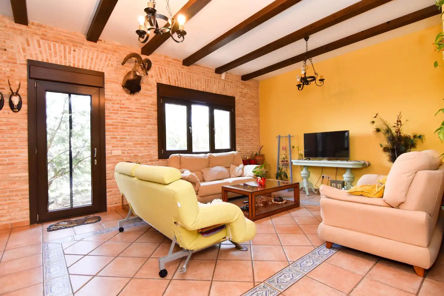 Sala de estar de Finca rústica en venta en Navalcarnero con Jardín privado, Terraza y Trastero