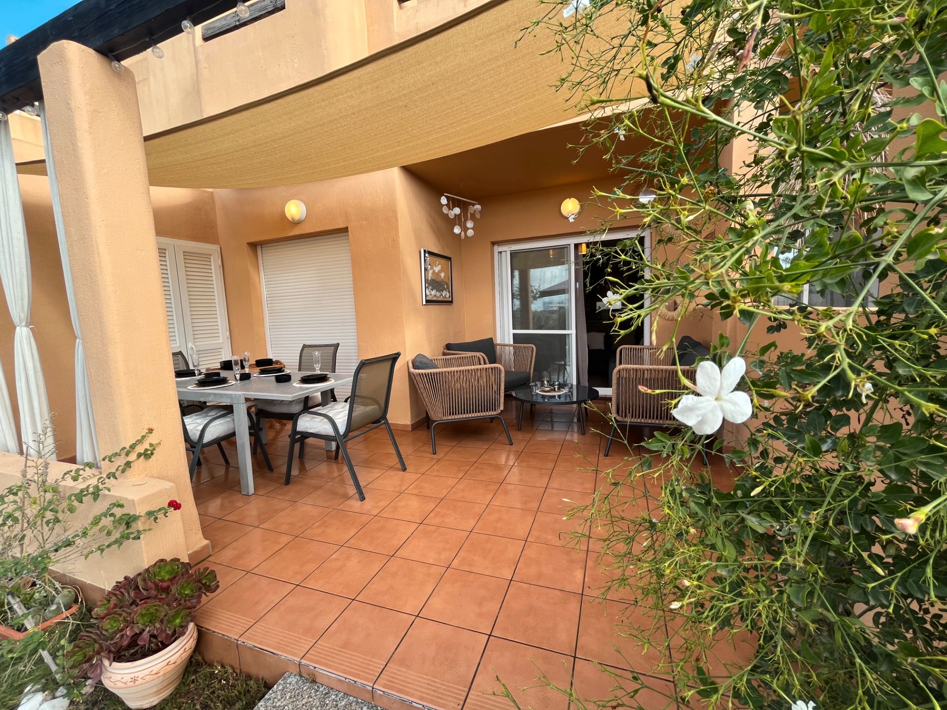 Terrace of Single-family semi-detached to rent in Torre-Pacheco  with Air Conditioner, Heating and Private garden