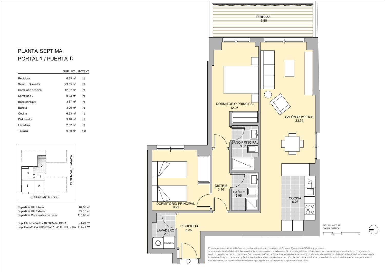 Flat for sale in Málaga Capital  with Air Conditioner, Heating and Terrace
