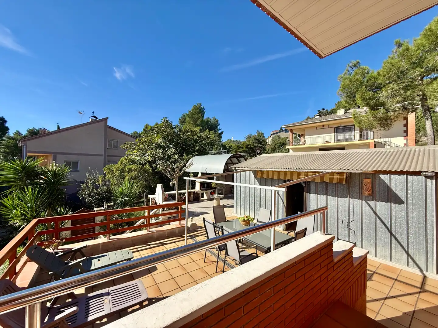 Terraza de Casa o chalet en venta en Vallirana con Jardín privado, Terraza y Horno