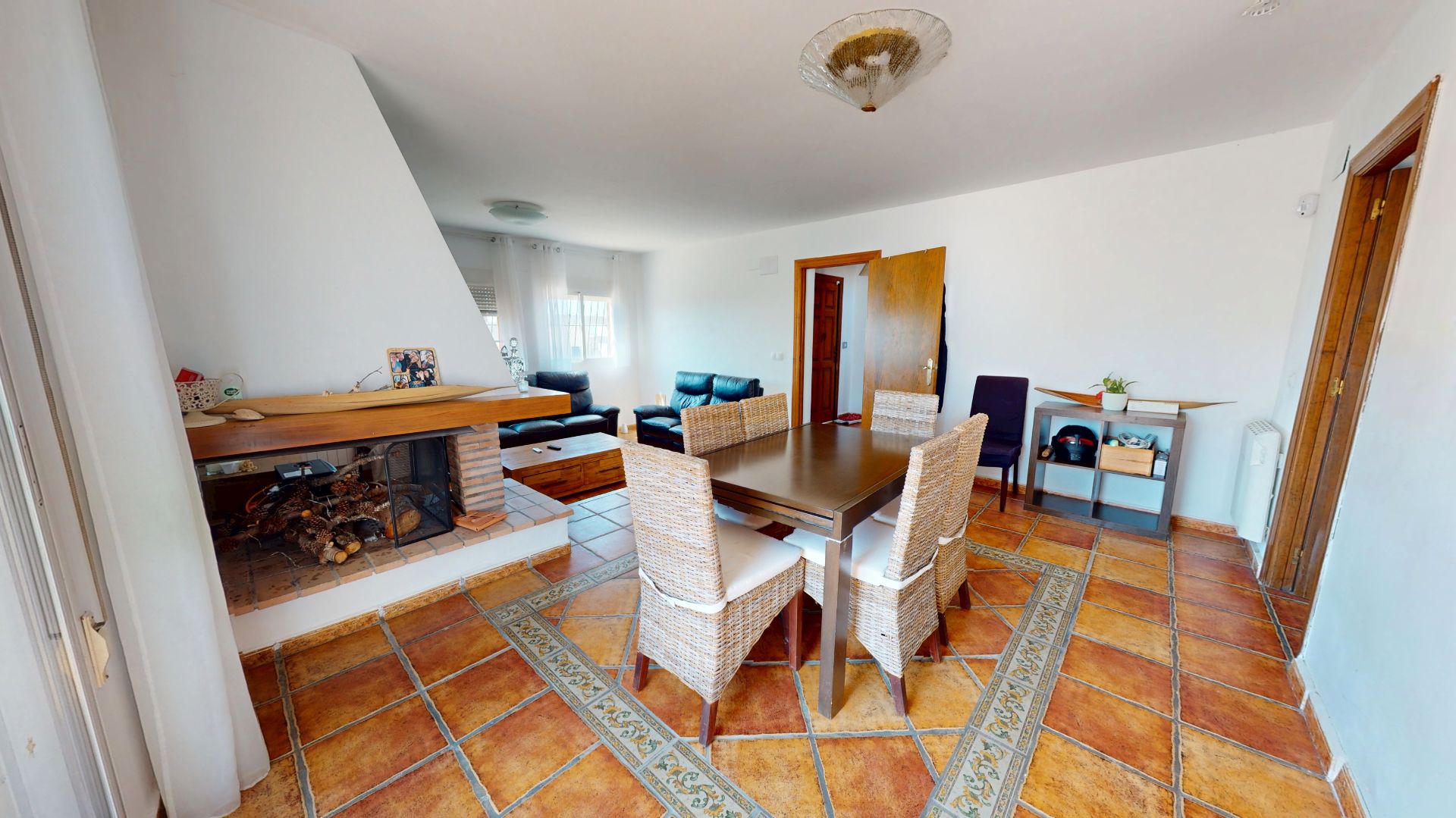 Sala d'estar de Casa o xalet en venda en Mutxamel amb Calefacció, Jardí privat i Terrassa
