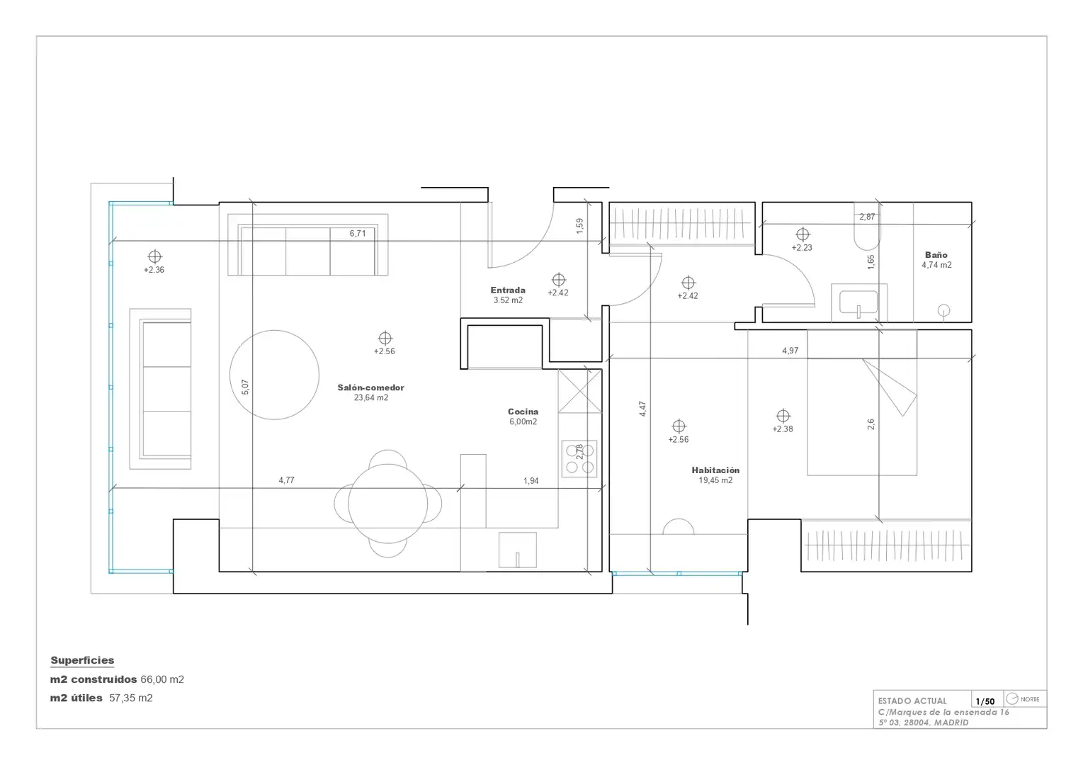 Flat for sale in Madrid  with Air Conditioner, Heating and Community pool