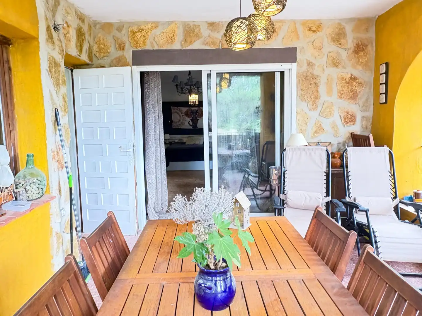 Terraza de Casa o chalet en venta en Tibi con Aire acondicionado, Calefacción y Jardín privado