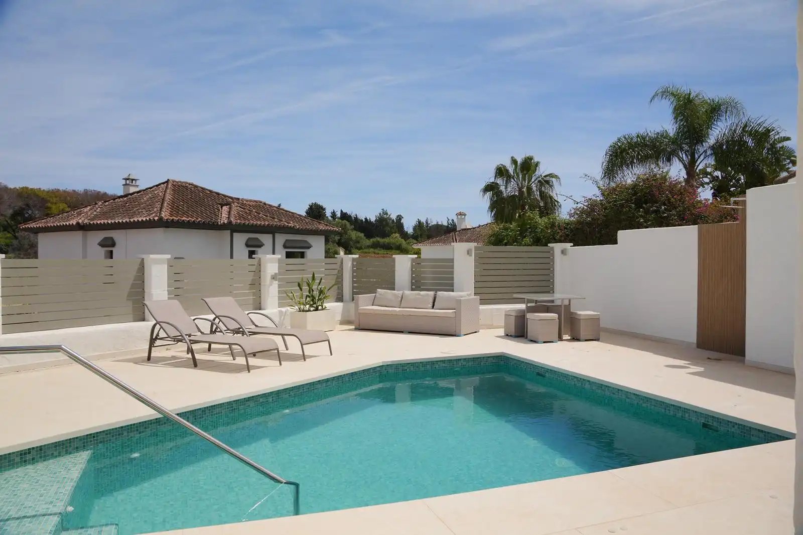 Piscina de Casa o xalet de lloguer en Marbella amb Jardí privat, Terrassa i Piscina
