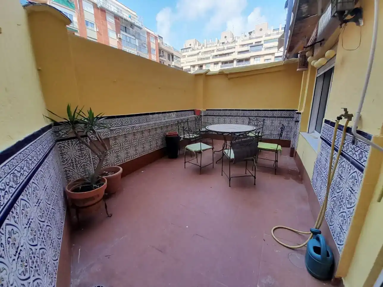 Terrace of Flat for rent in  Valencia Capital  with Air Conditioner