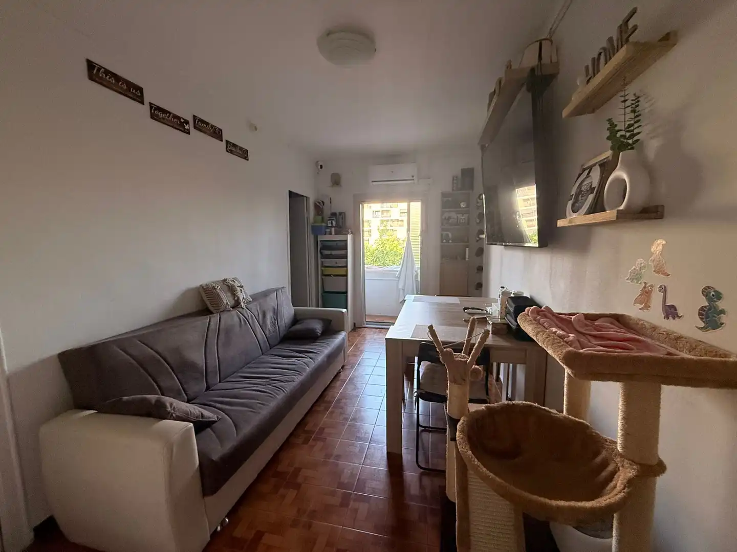 Schlafzimmer von Wohnung zum Verkauf in L'Hospitalet de Llobregat mit Klimaanlage, Parkett und Balkon
