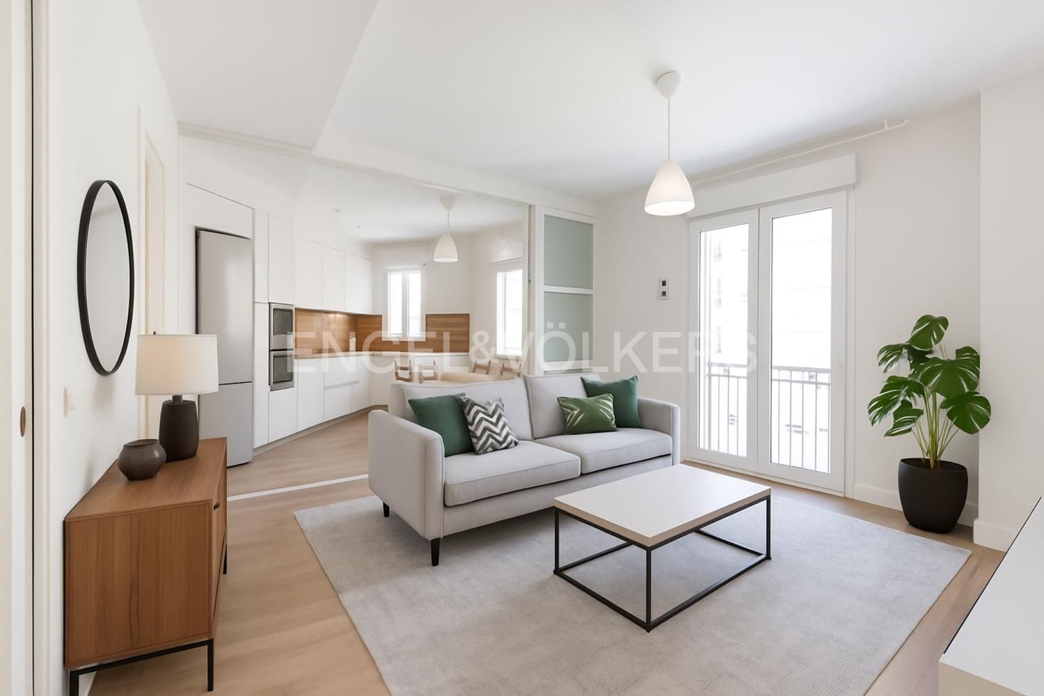 Living room of Apartment for sale in  Madrid Capital  with Air Conditioner and Heating