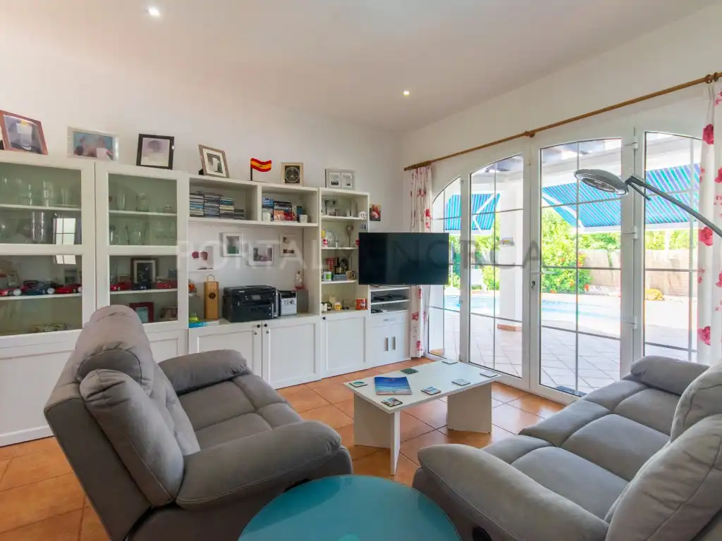 Living room of Houses for sale in Alaior  with Air Conditioner and Swimming Pool