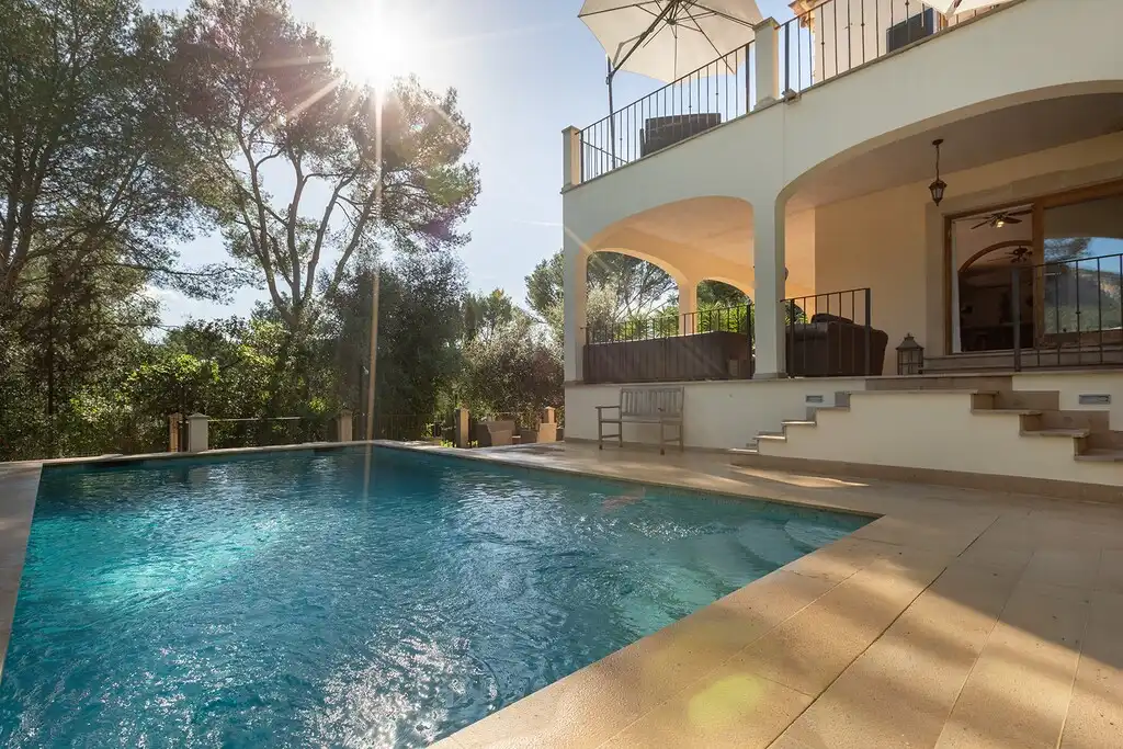 Piscina de Casa o xalet en venda en Sa Pobla amb Aire condicionat, Jardí privat i Terrassa