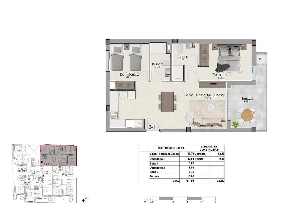 Apartament amb terrassa en venda a Santa Pola ciudad, imagen 18