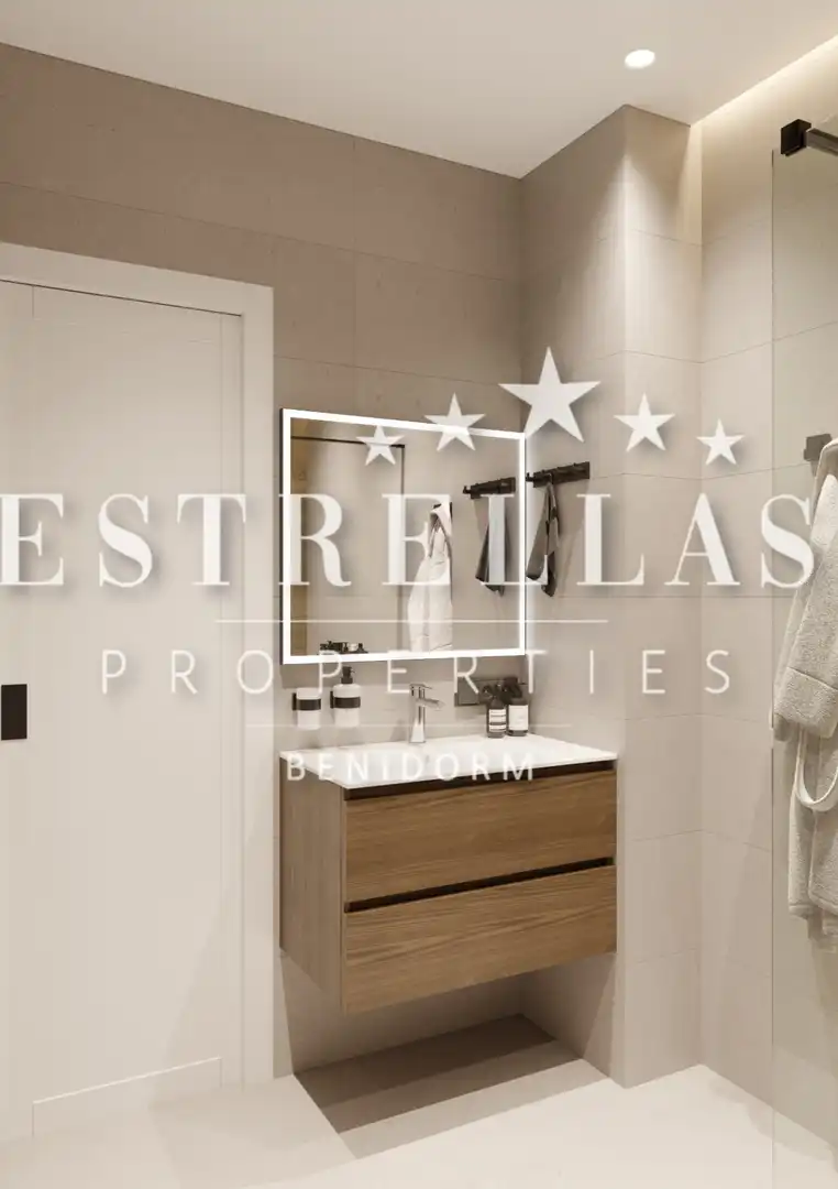 Habitación de Apartamento en venta en Benidorm con Aire acondicionado, Calefacción y Jardín privado