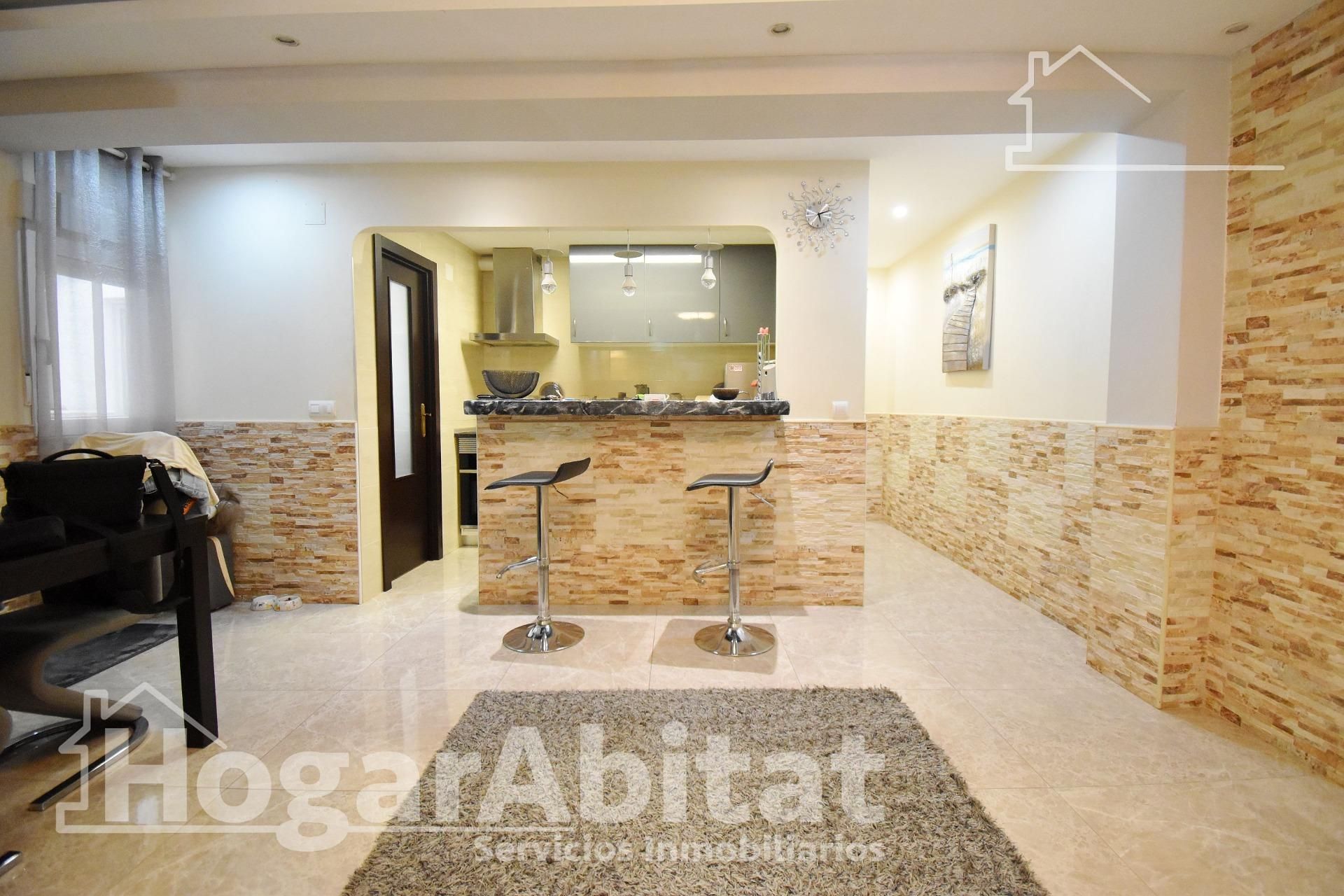 Kitchen of Flat for sale in Gandia  with Air Conditioner, Heating and Balcony