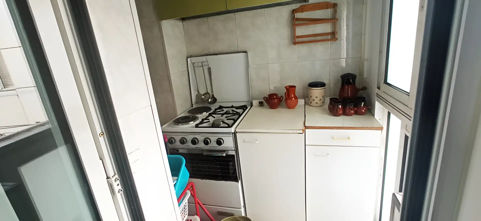 Küche von Wohnung zum Verkauf in Coslada mit Klimaanlage, Terrasse und Möbliert