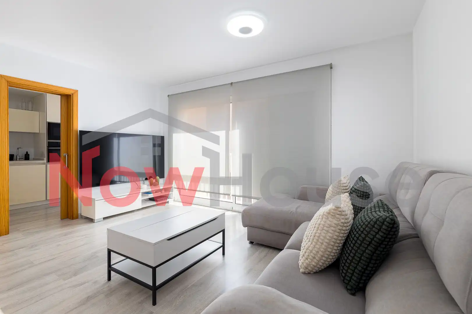 Wohnzimmer von Wohnung zum Verkauf in Sa Pobla mit Klimaanlage, Heizung und Parkett