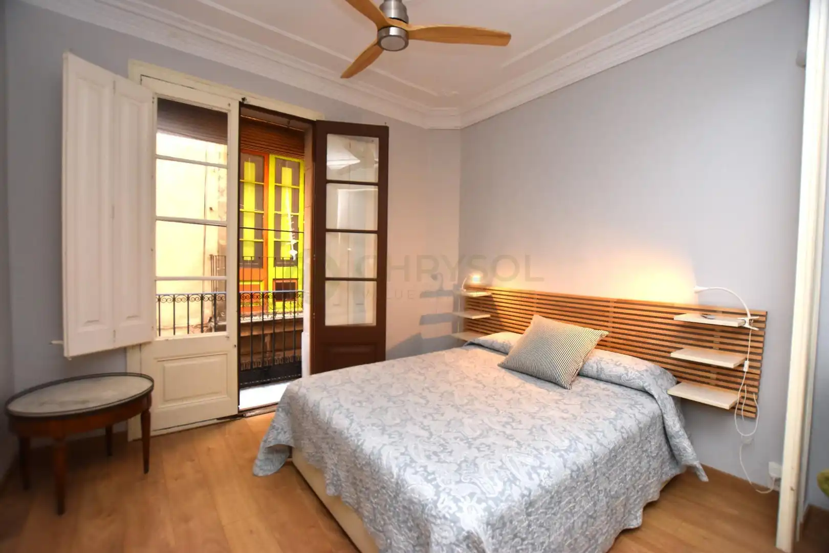 Schlafzimmer von Wohnung zum Verkauf in Barcelona mit Klimaanlage, Heizung und Parkett