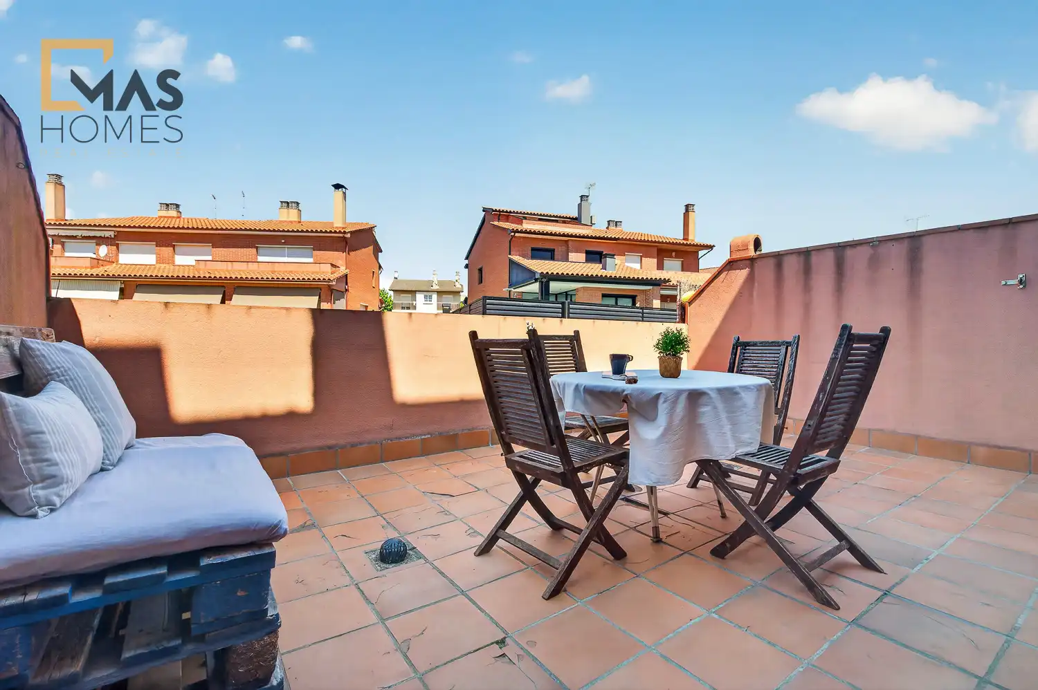 Terrassa de Casa adosada en venda en Martorell amb Aire condicionat, Calefacció i Jardí privat
