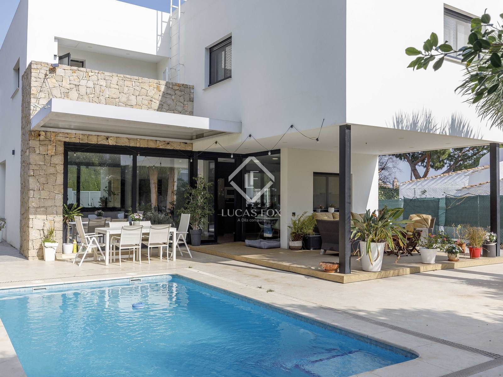 Terrassa de Casa o xalet en venda en Godella amb Aire condicionat, Calefacció i Jardí privat