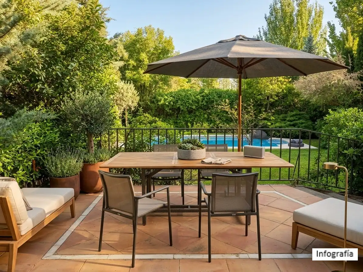 Terraza de Casa o chalet en venta en Pozuelo de Alarcón con Aire acondicionado, Calefacción y Jardín privado