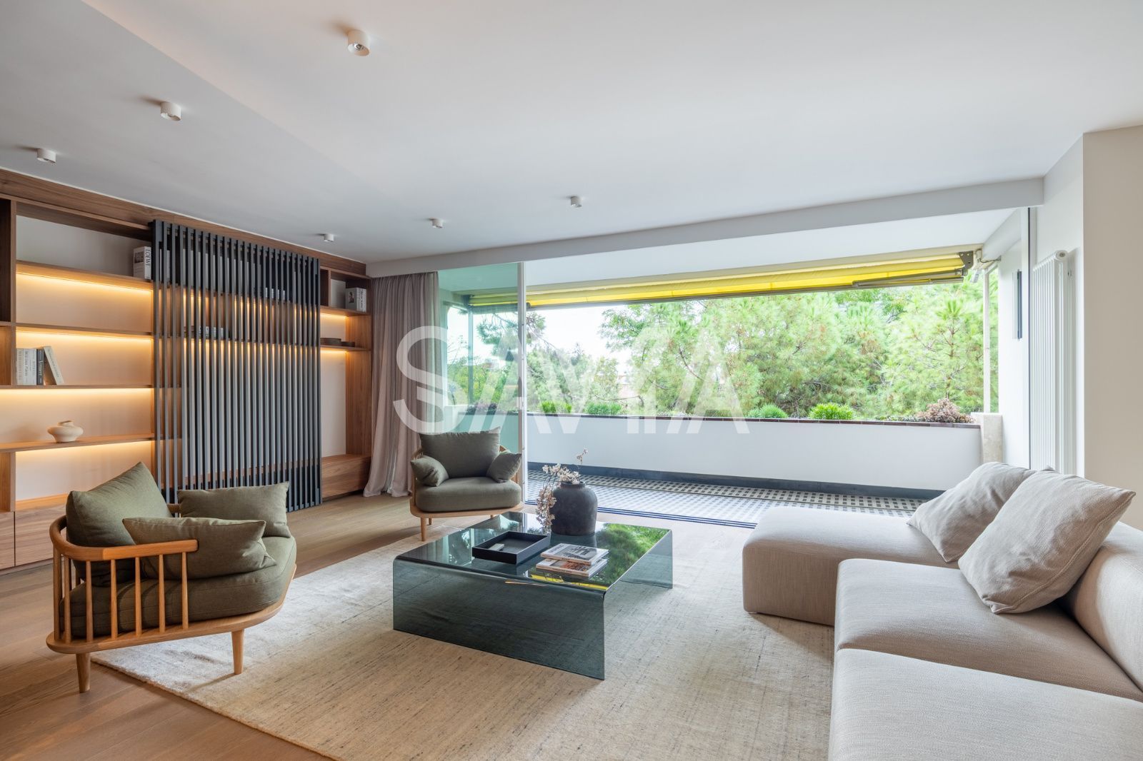 Sala de estar de Piso en venta en  Barcelona Capital con Aire acondicionado, Calefacción y Terraza