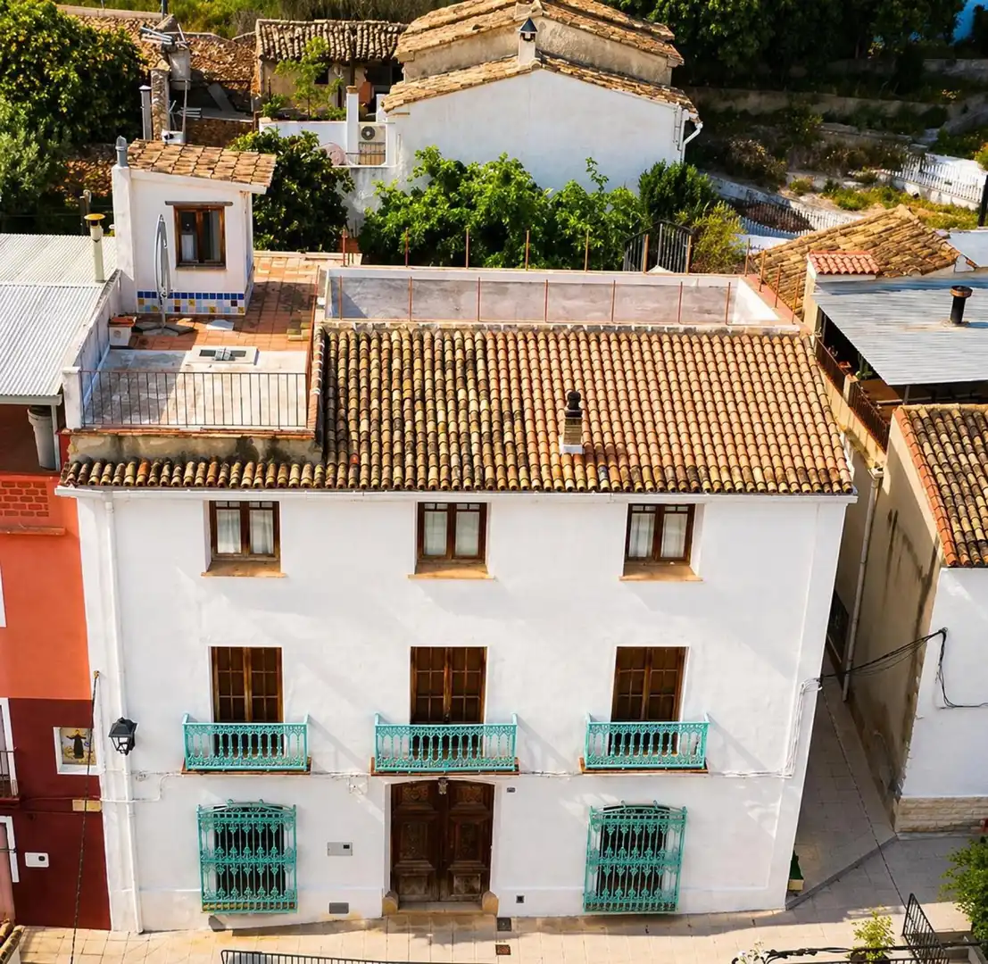 Vista exterior de Casa adosada en venda en Palma de Gandia amb Aire condicionat, Calefacció i Terrassa
