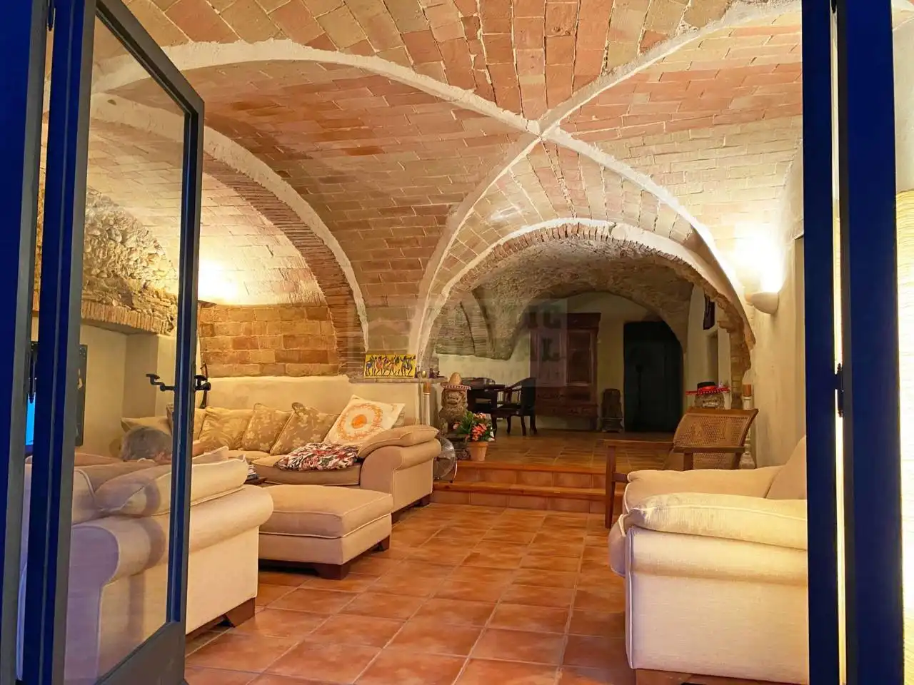 Sala de estar de Finca rústica en venta en Borrassà con Calefacción, Jardín privado y Terraza