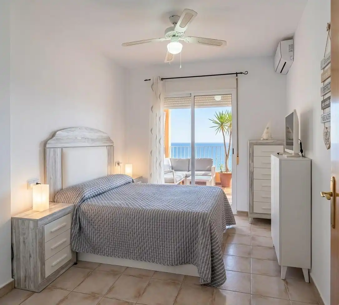 Bedroom of Flat for sale in Mojácar  with Air Conditioner, Terrace and Furnished