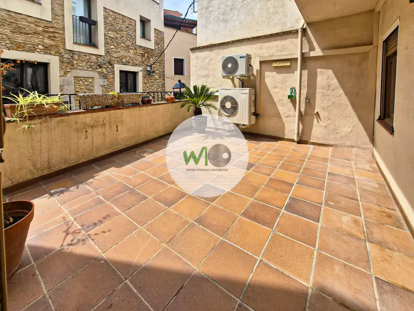 Terrasse von Wohnung zur Miete in Ventalló mit Klimaanlage, Heizung und Terrasse