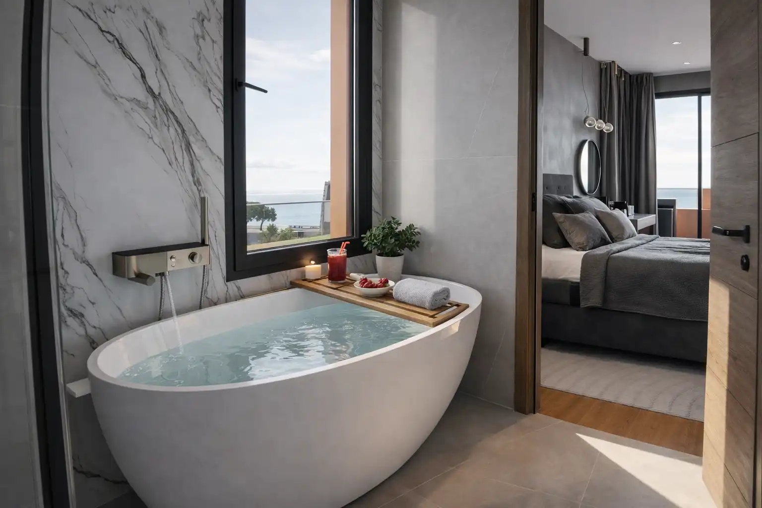 Bathroom of Attic for sale in Mijas  with Air Conditioner, Terrace and Swimming Pool