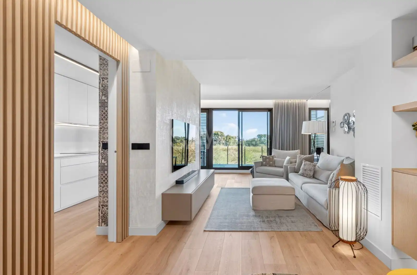 Sala de estar de Piso en venta en Sitges con Aire acondicionado, Calefacción y Terraza