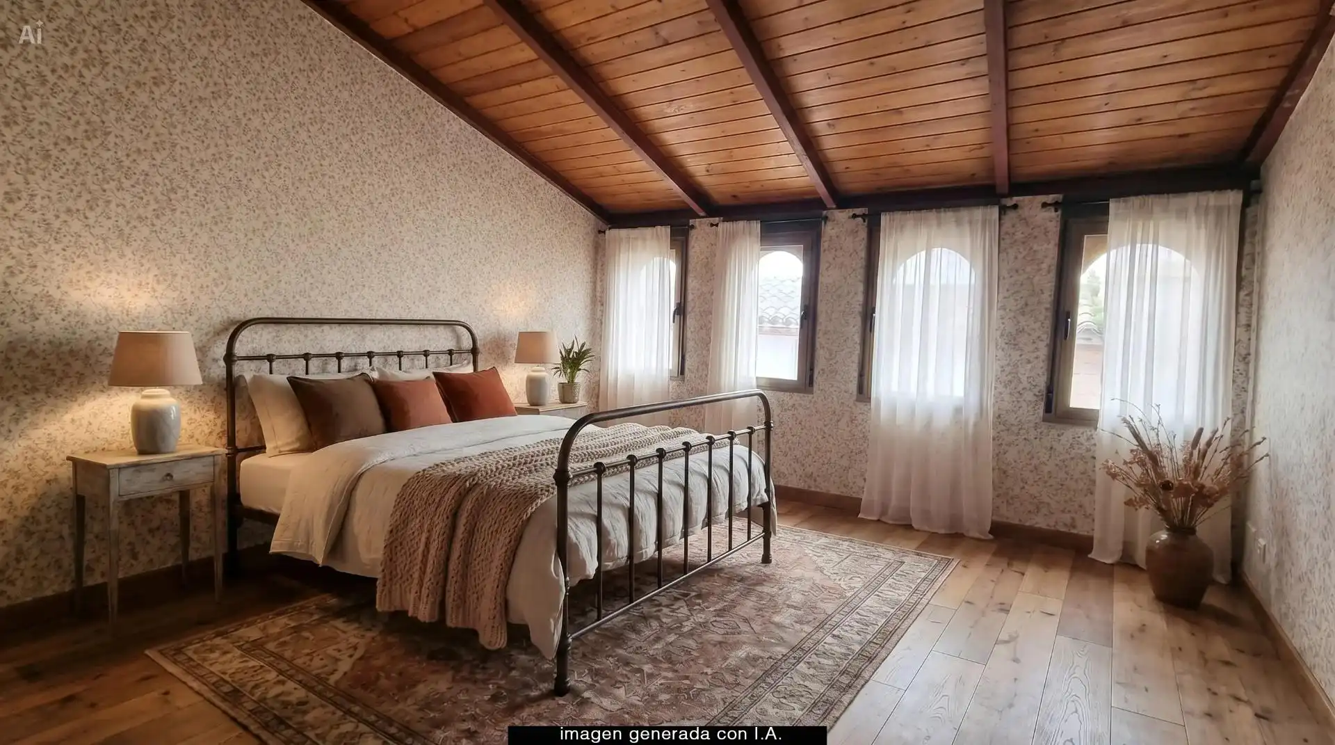 Schlafzimmer von Haus oder Chalet zum Verkauf in Zaragoza mit Privatgarten und Terrasse