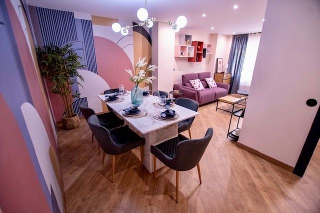 Menjador de Pis de lloguer en Ciudad Real Capital amb Aire condicionat, Jardí privat i Parquet