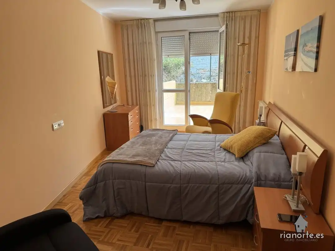 Bedroom of Flat for sale in Ribadesella  with Heating, Terrace and Furnished