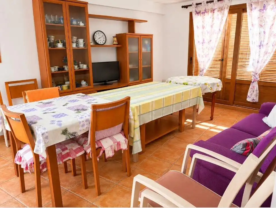 Dining room of Ground floor for rent in Oliva  with Air Conditioner, Terrace and Furnished