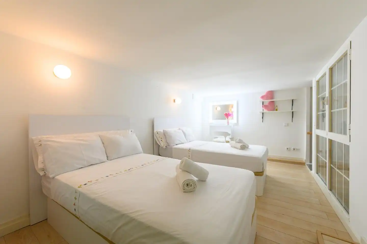 Schlafzimmer von Maisonette zur Miete in Madrid mit Klimaanlage, Möbliert und Internet