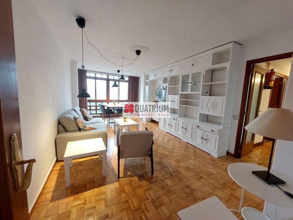 Sala d'estar de Pis de lloguer en Santiago de Compostela  amb Calefacció i Moblat