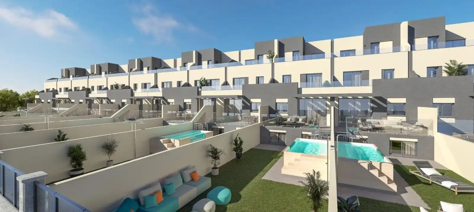 Terrace of Detached homes for sale in Torrox  with Air Conditioner, Heating and Private garden