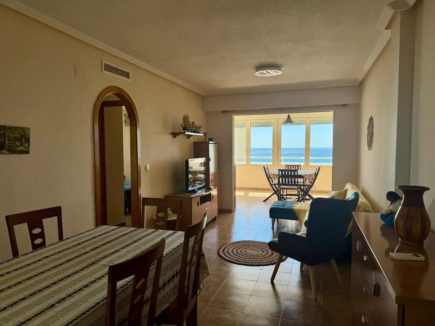 Dining room of Apartments for rent in Alicante / Alacant  with Air Conditioner, Furnished and Community pool